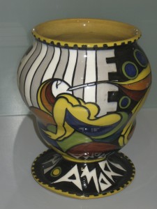 Tullio Mazzotti Vaso Amori-Fiori per la Manifattura Giuseppe Mazzotti